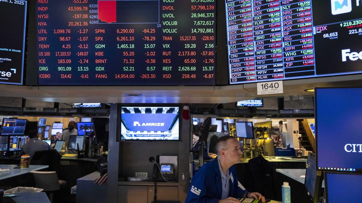 Wall Street falls the most since May after employers slash hiring and tariffs roll out