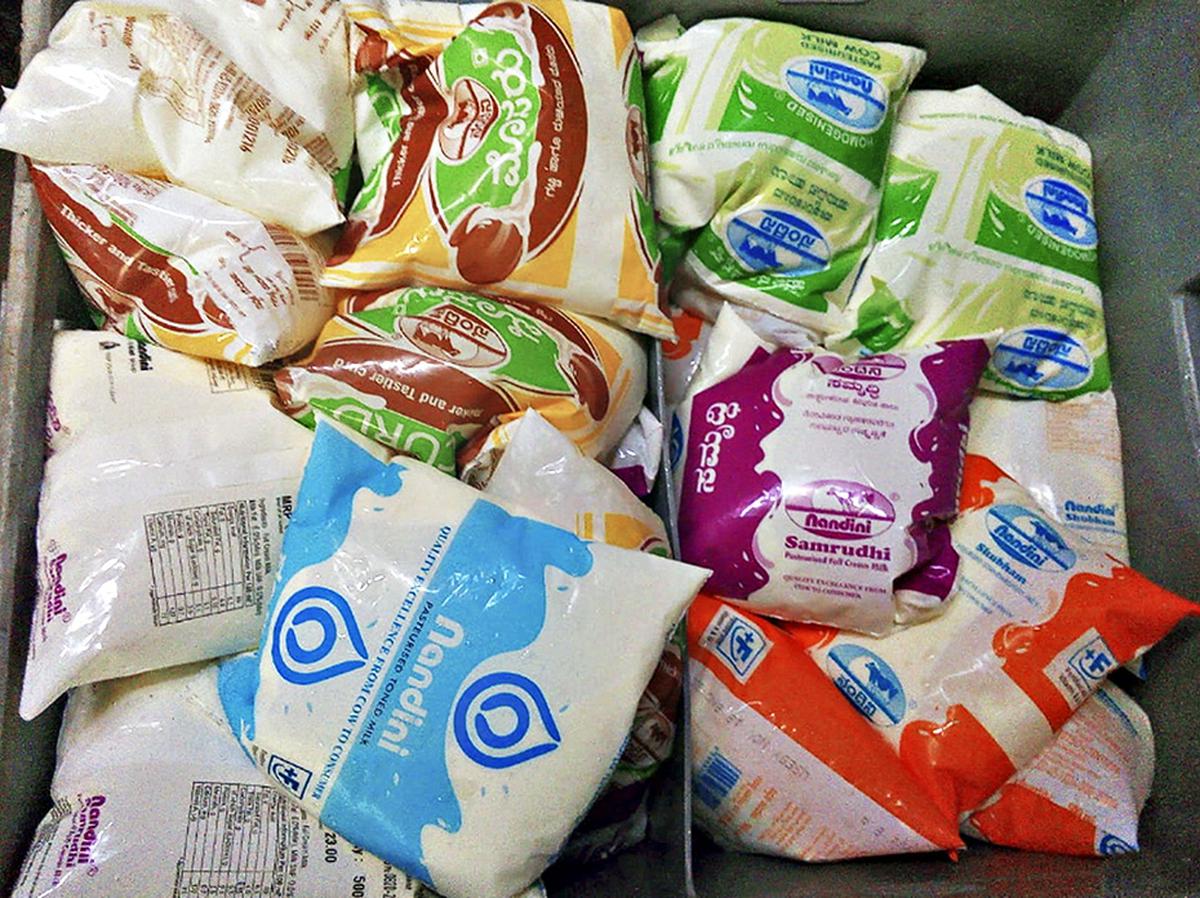 Nandini milk price hiked by ₹3 a litre - The Hindu