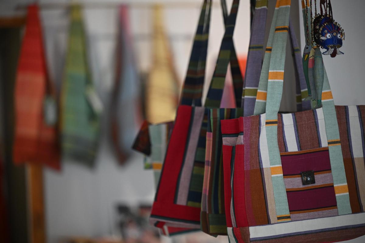 Upcycled fabric waste get a second life as totes 