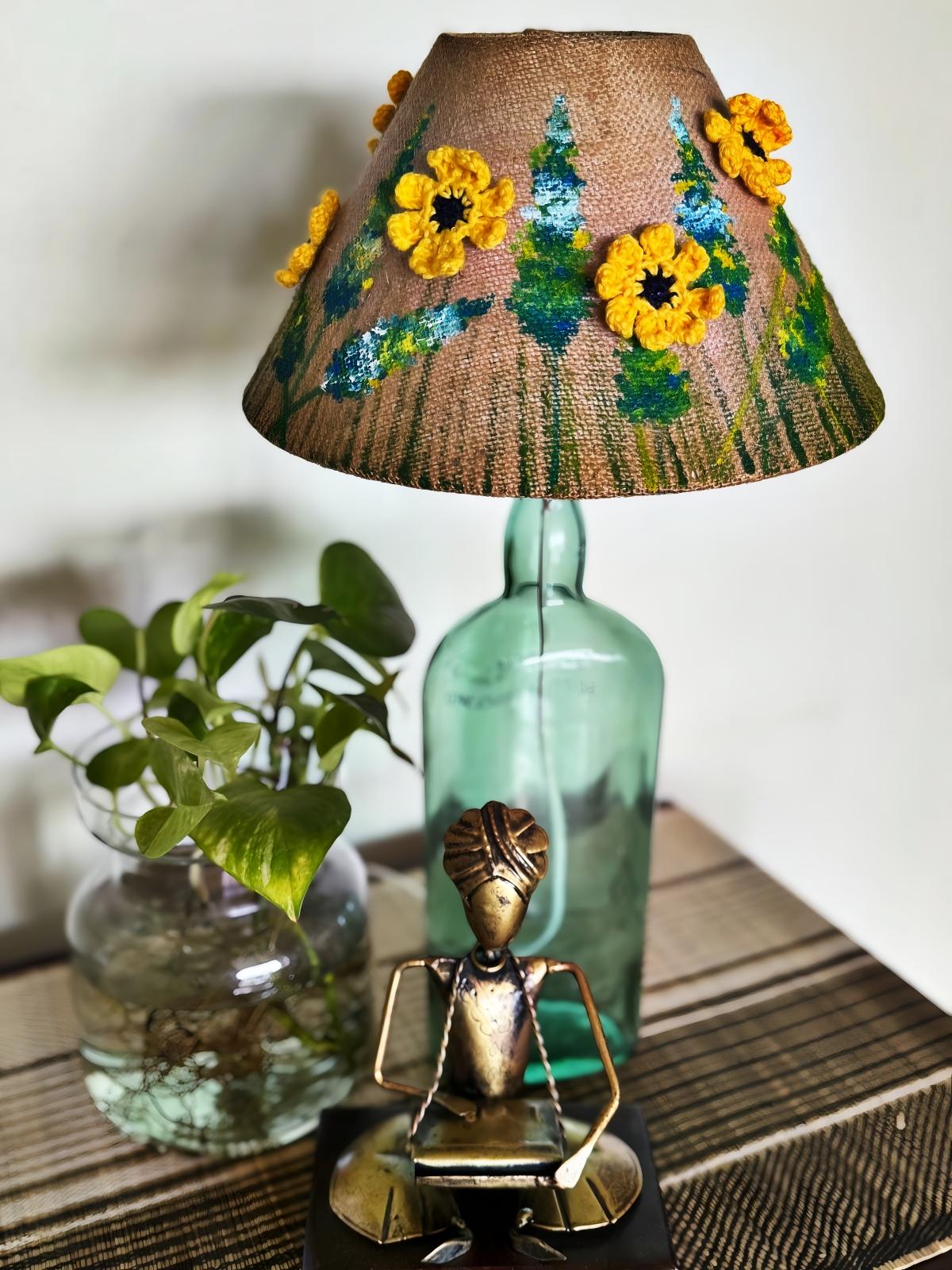 Handpainted crochet lampshades from 100 Hands’ 2024 edition