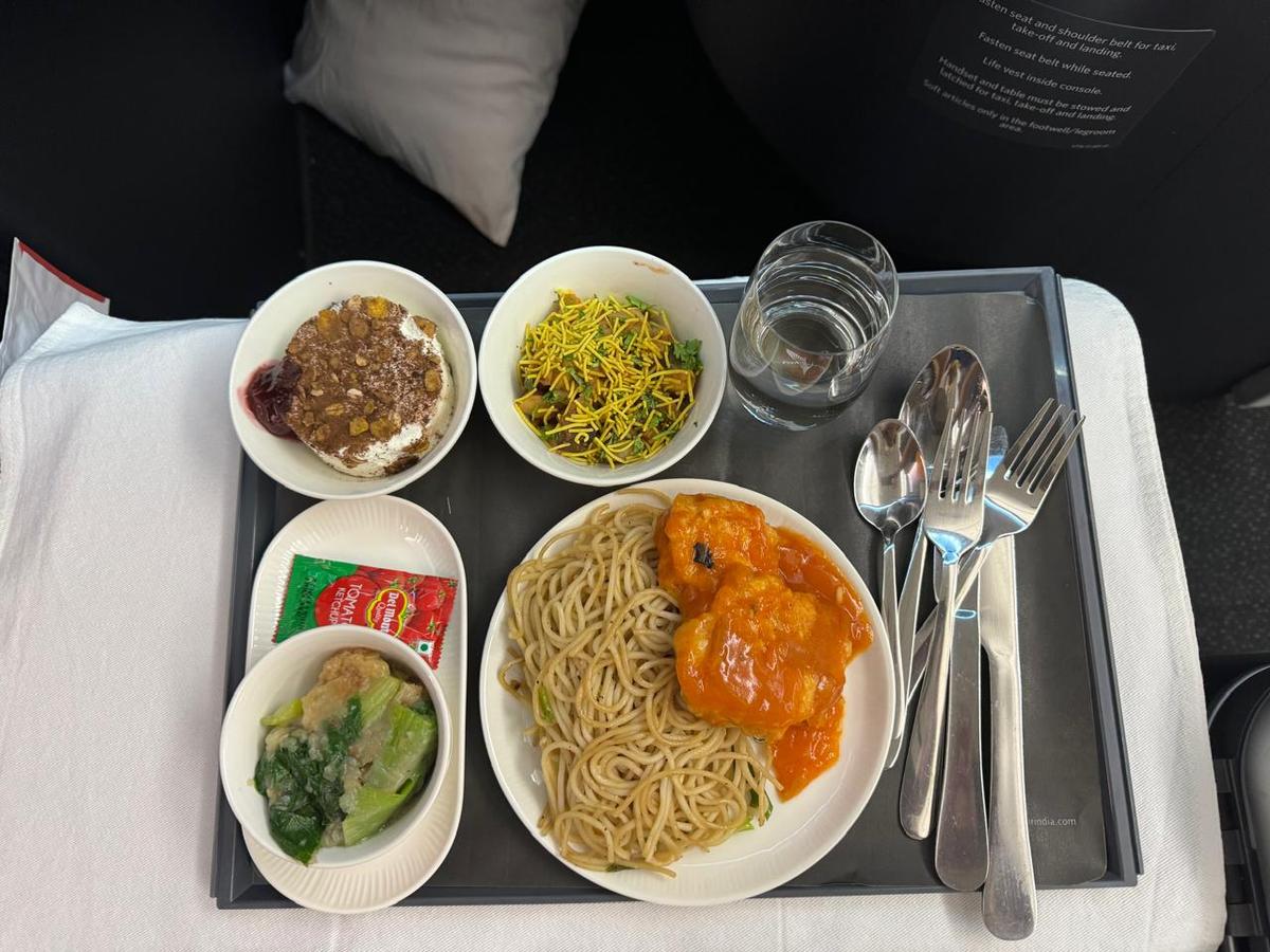 The meal served to the passenger in Air India who complained of finding a blade-like piece of metal in the food while travelling from Bengaluru to San Francisco on board AI 175 on June 9, 2024.   