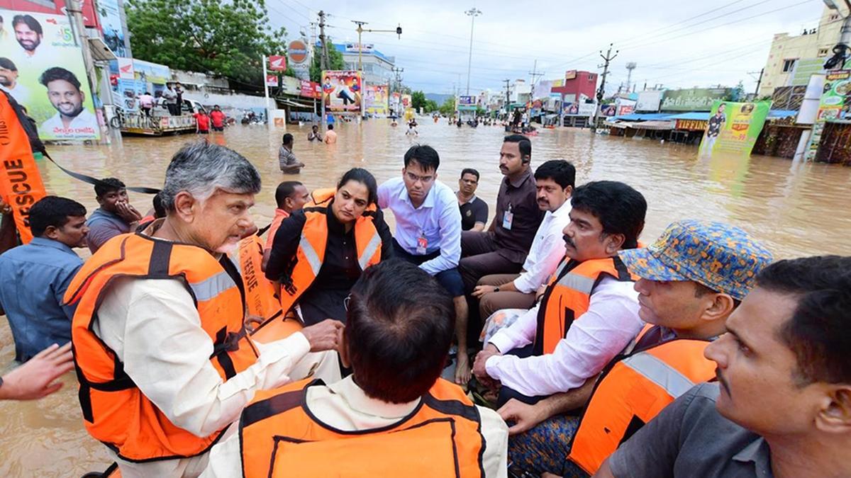 Andhra Pradesh, Telangana rain LIVE updates: Chandrababu Naidu visits flood affected areas in Vijayawada