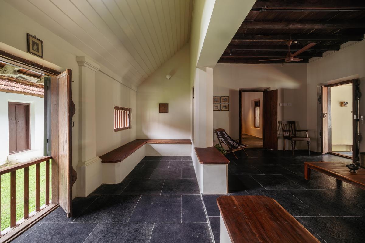 पुनर्निर्मित रो हाउस का एक भाग