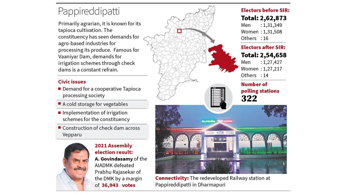 A two-cornered contest in the AIADMK stronghold Pappireddipatti