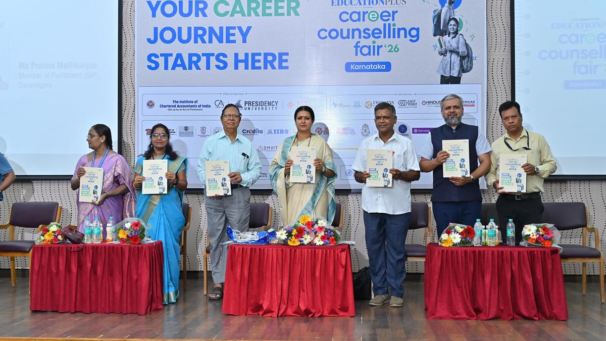 Davangere: Set priorities, cut social media time to realise your dreams, MP tells students at The Hindu Education Plus Career Counselling Session