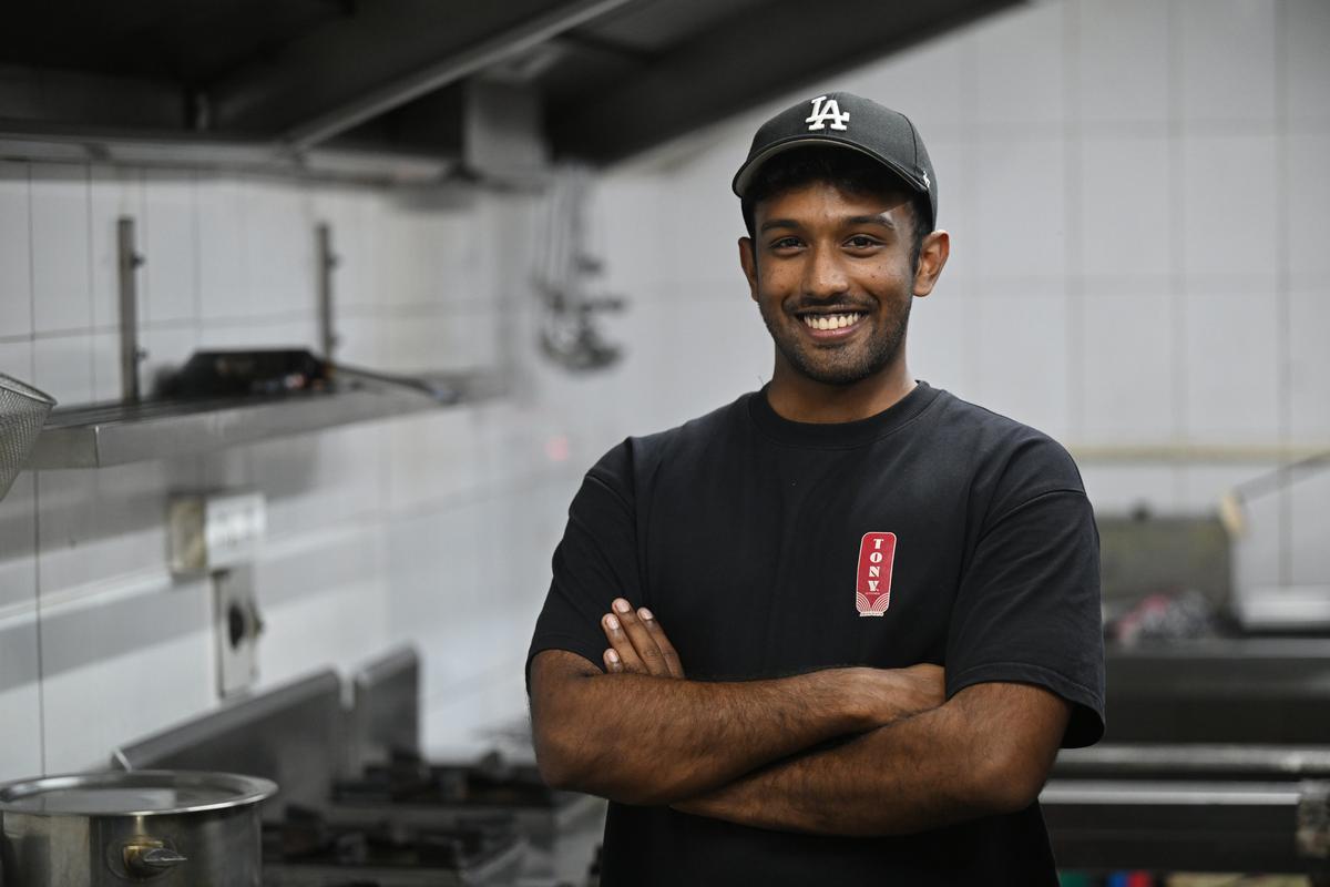 Antony Jose in his kitchen at Tony’s Kitchen