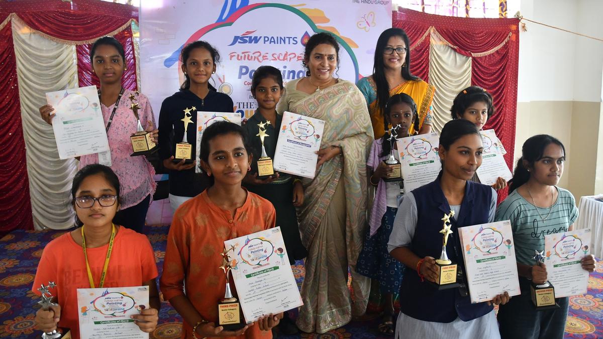Overwhelming response to JSW Paints Futurescapes The Hindu Young World Painting Competition in Salem
