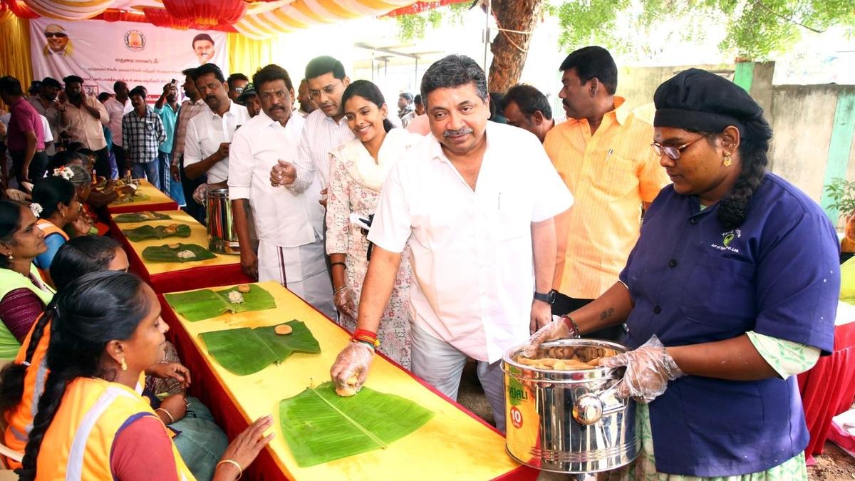 Minister Palanivel Thiaga Rajan launches breakfast scheme for sanitation workers in Madurai