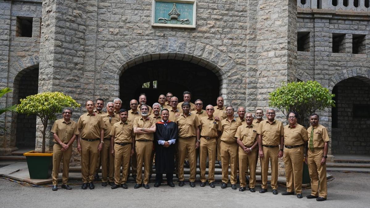 Cottonian boys of 1974 batch go back to school dressed in uniforms