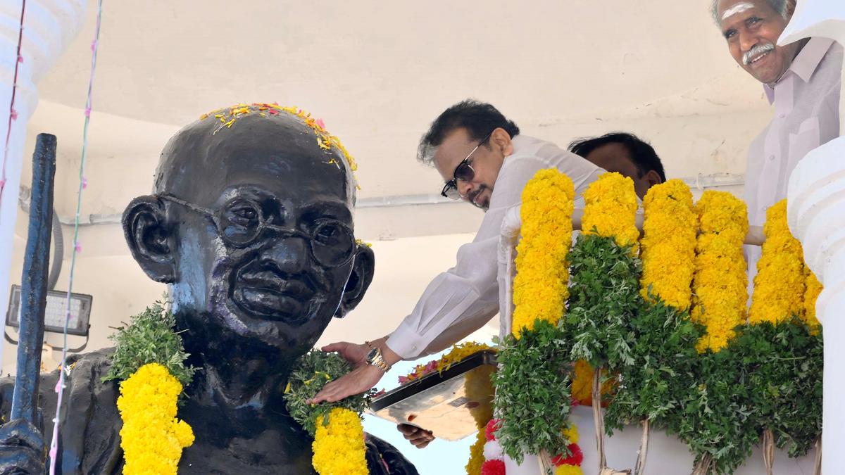 Gandhi Jayanti celebrated with patriotic songs, hymns