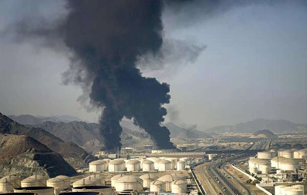 thehindu.com -  The Hindu Bureau - Iran-Israel war LIVE updates: Fire breaks out in UAE's Fujairah oil industry zone after drone attack