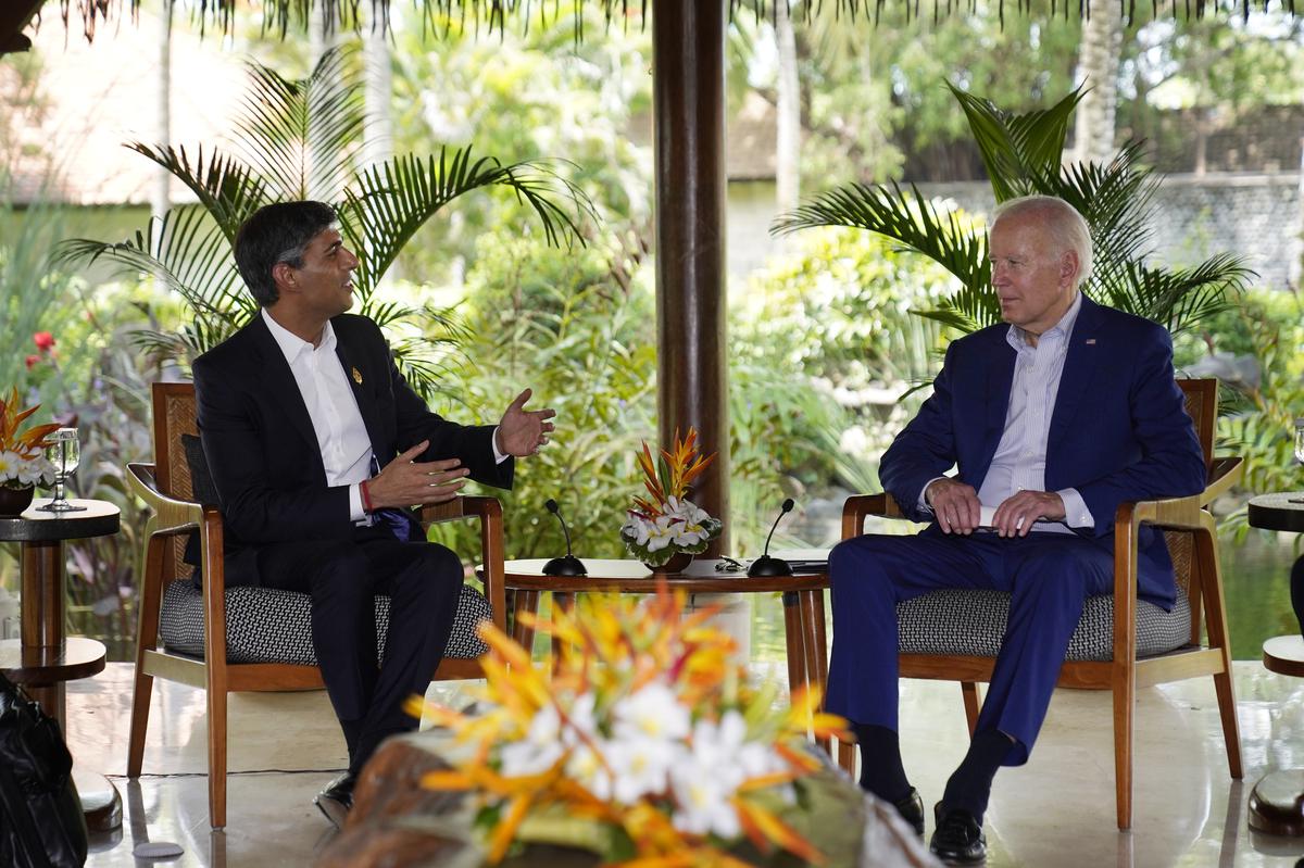 Biden Sunak discuss Indo Pacific, Northern Ireland at G20 summit in Bali