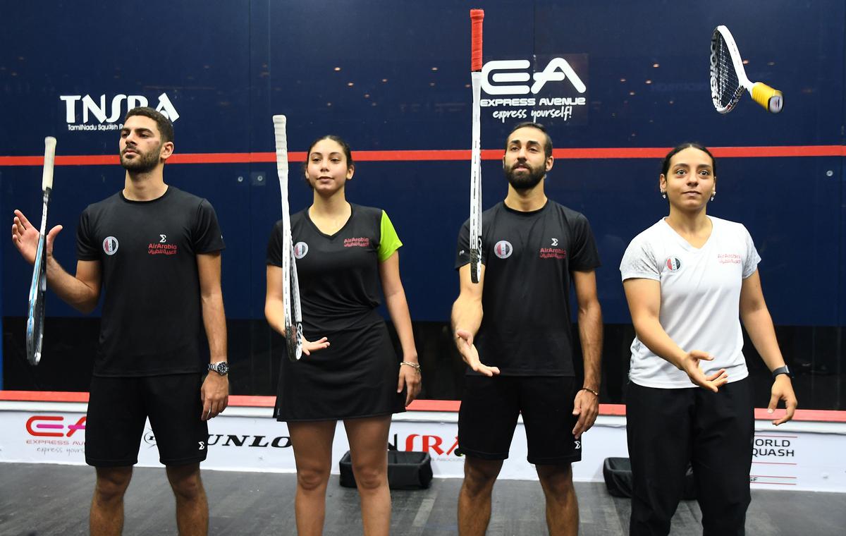 Kenzy Ayman, Aly Abou El Einen, Fayrouz Aboelkheir, and Karim El Hammamy played to their potential to claim the honours in the Squash World Cup in Chennai recently.