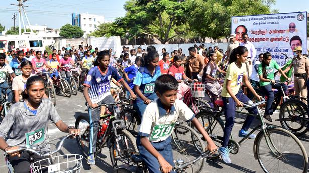 Cycling competition marks Annadurai’s birth anniversary