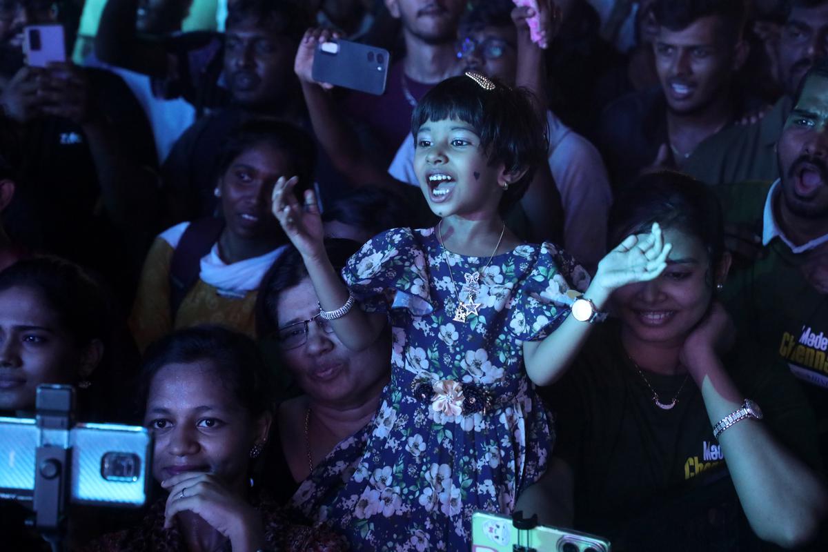 Audience at  Island Grounds in Chennai on Saturday. 