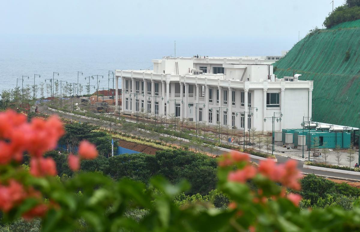 A view of the Haritha Resorts on Rushikonda Hill in Bheemunipatnam Assembly constituency.