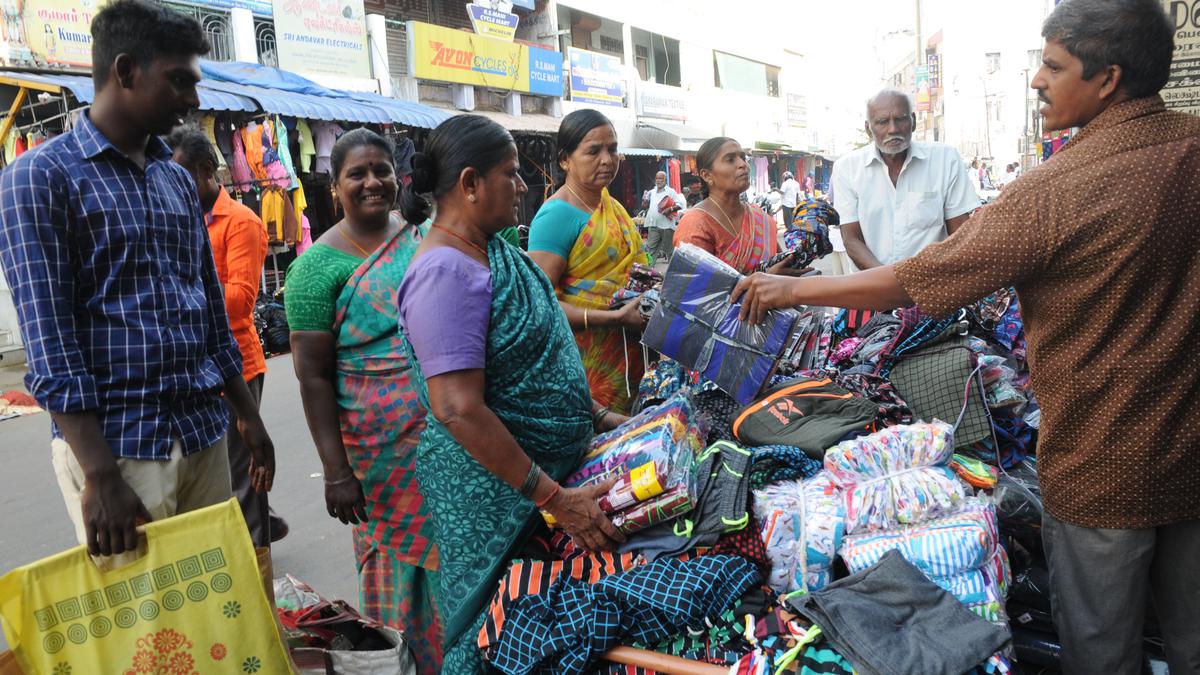 Merchants start to arrive at textile market in Erode
