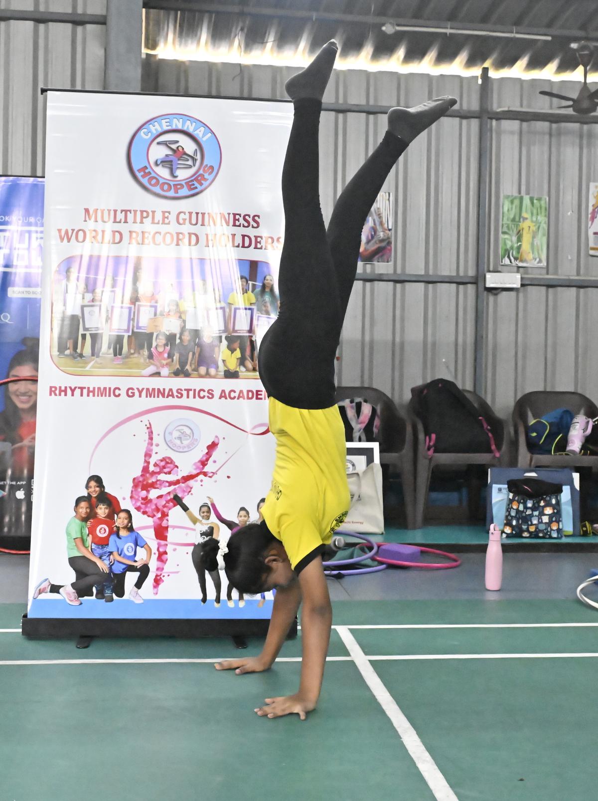 Lincy V, a student at Chennai Hoopers.