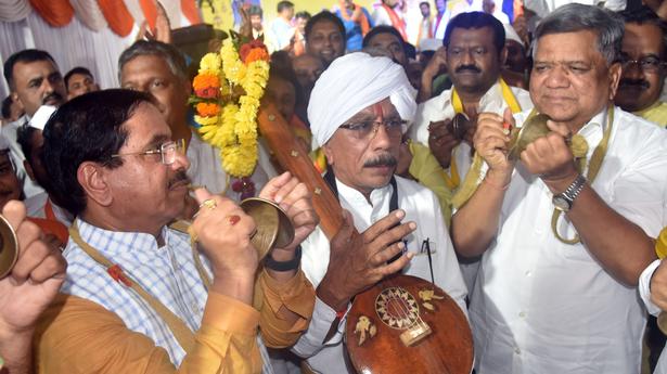 After HC verdict, Ganesh idol installed at Hubballi Idgah Maidan