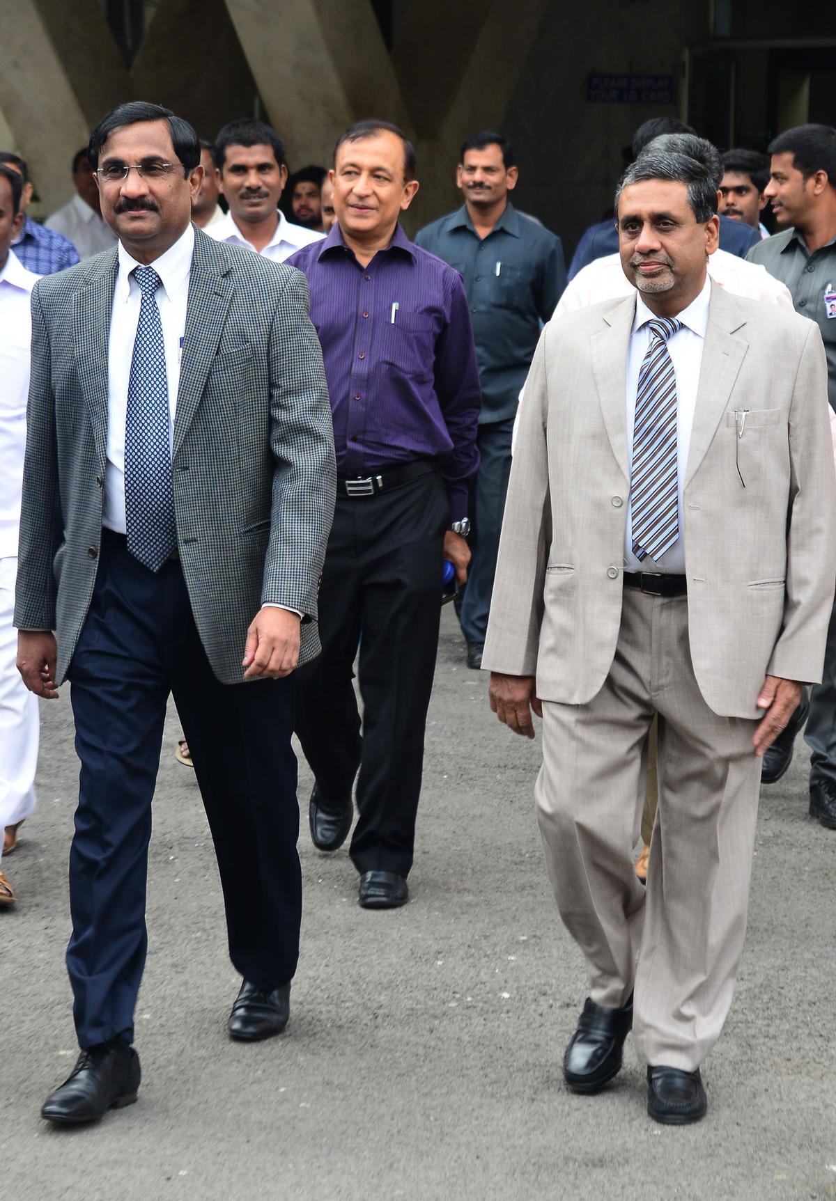 Pradeep Chandra (on the left) and Rajeev Sharma. File