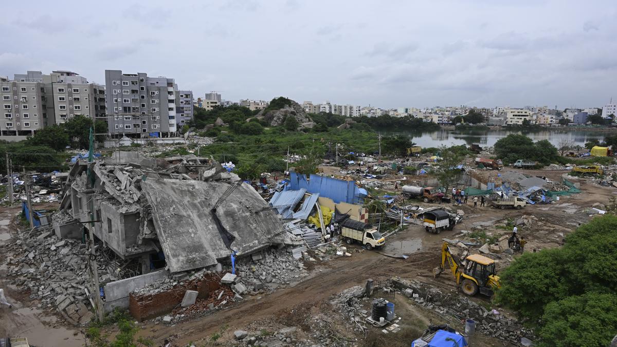 Residential properties demolished in Ameenpur amid tight police security