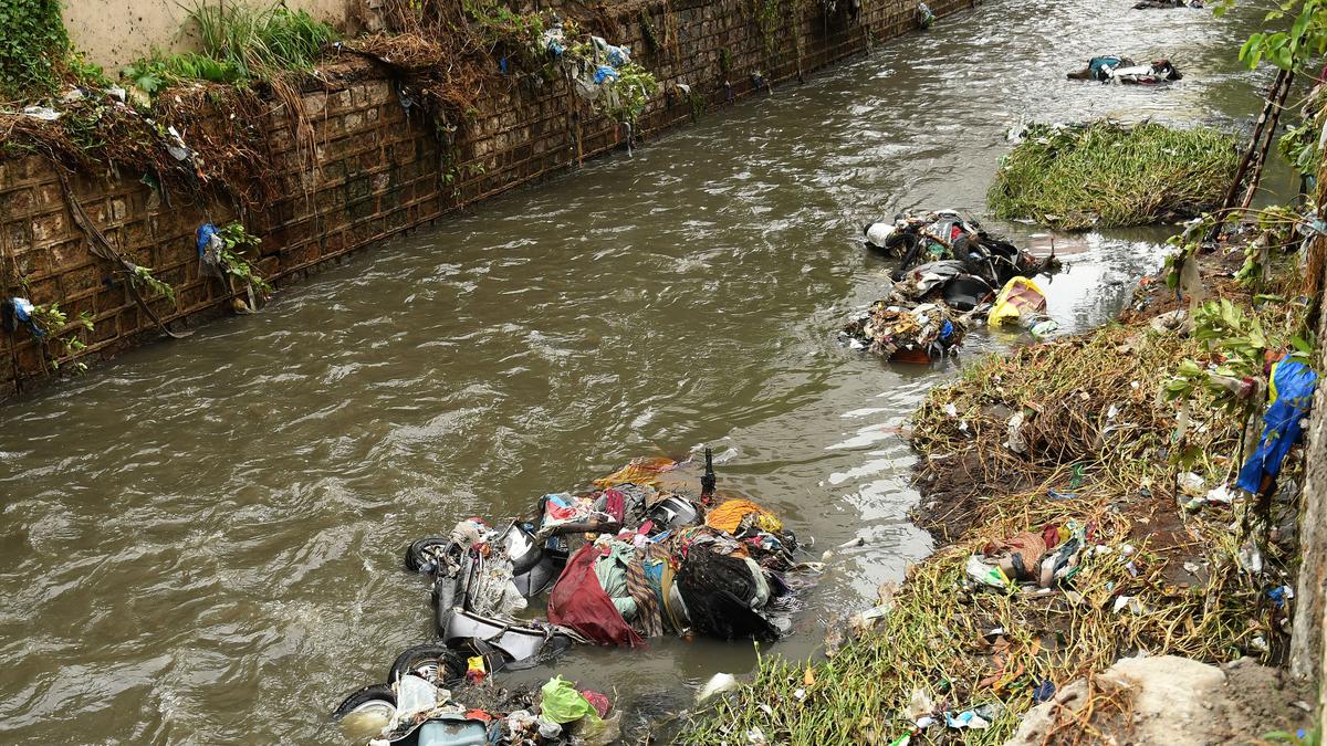 Mayhem after rain again: several two-wheelers washed away, houses flooded at Padma Colony