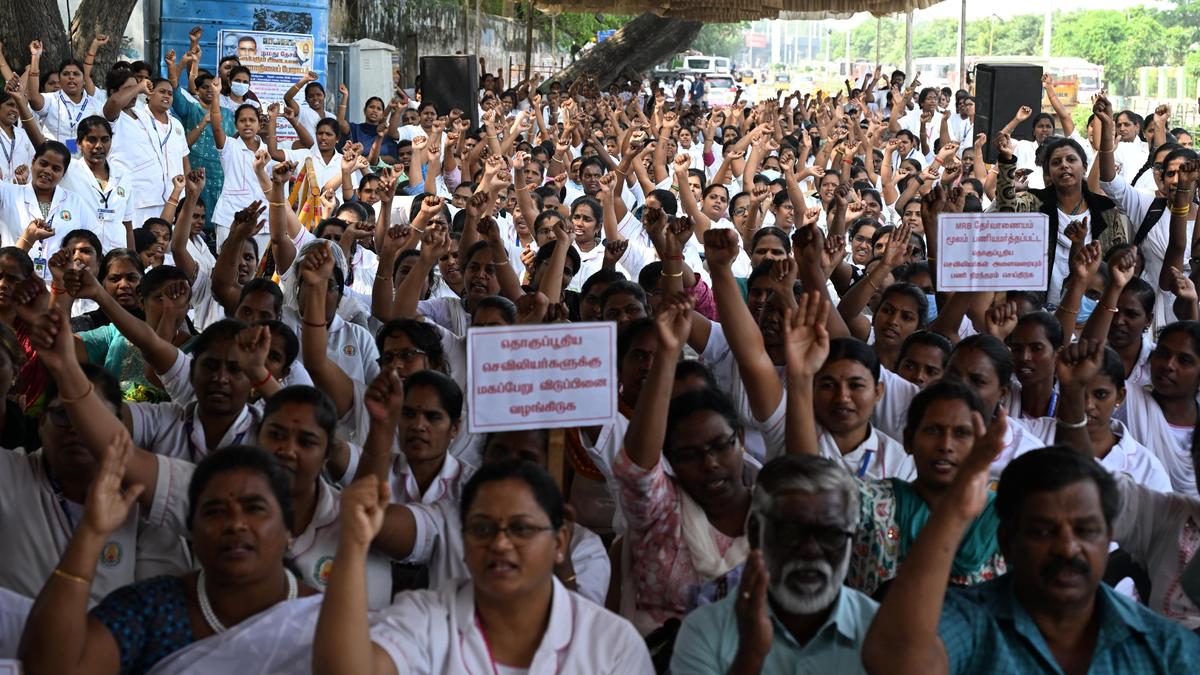 As nurses continue protest, Health Minister Ma. Subramanian offers 723 new posts