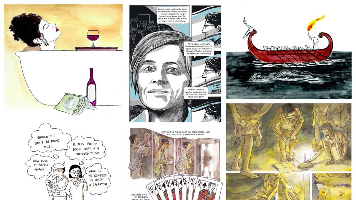 Four recently-published works showcase the changing themes in graphic novels