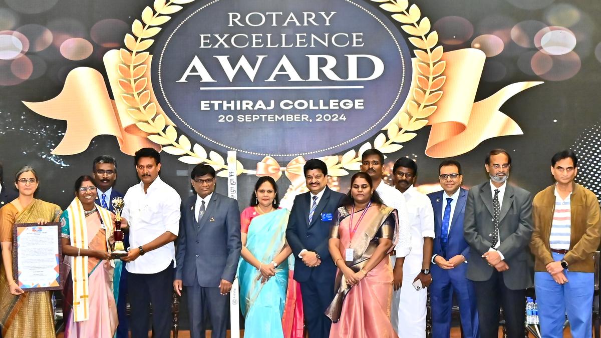 Rotary Excellence Award for Education held at Chennai’s Ethiraj College honours 100 teachers