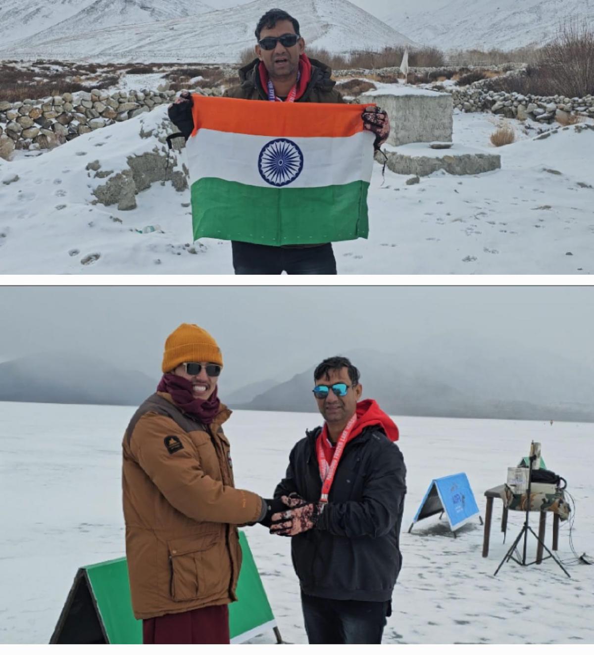 Dr umesh on completes of his run