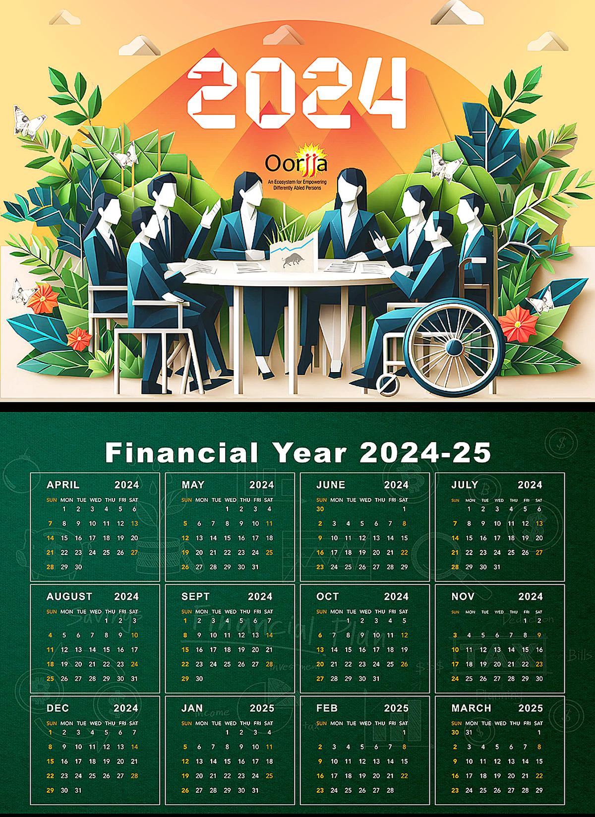 Financial calendar by Oorjja