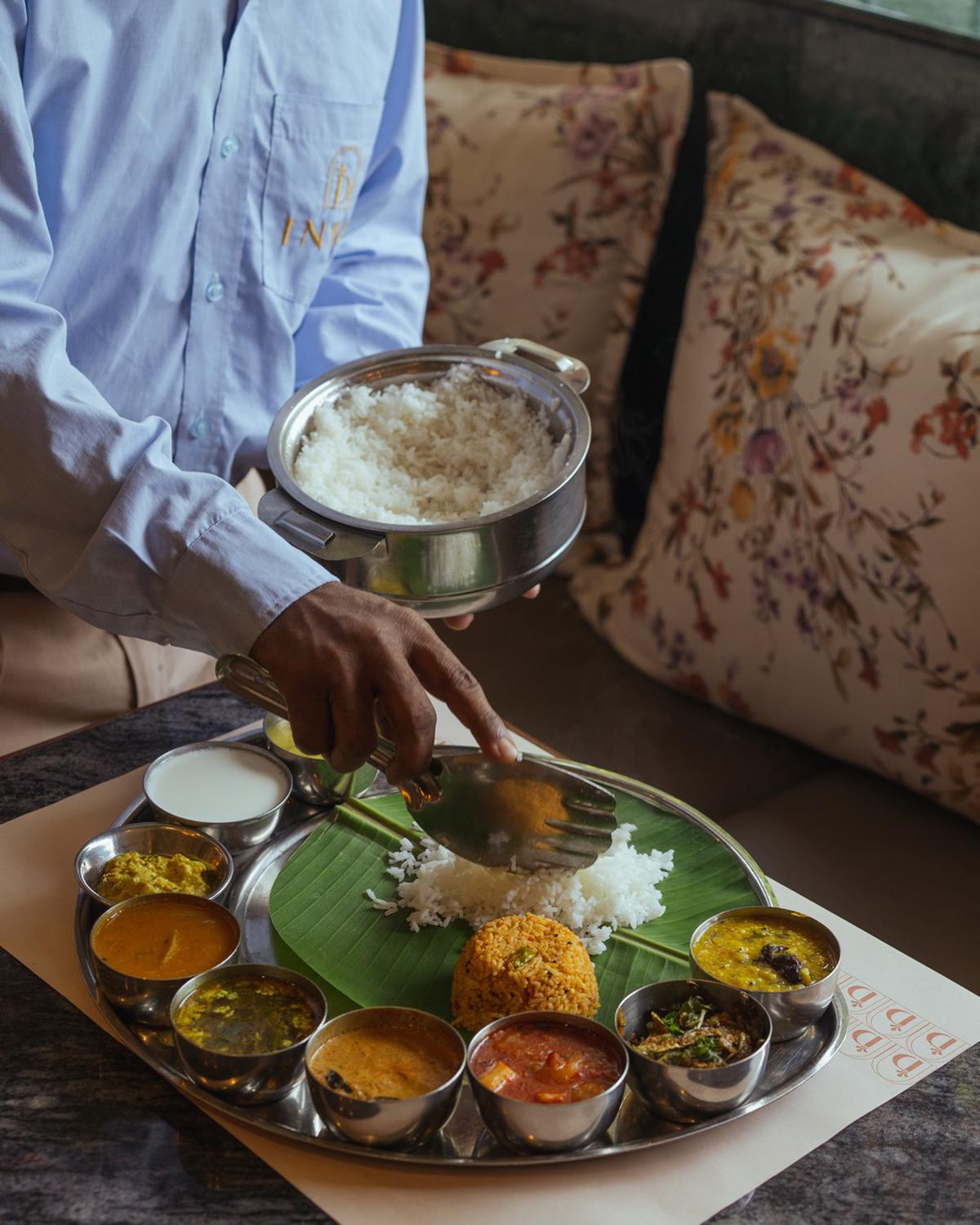 A thali at Indu Deluxe 