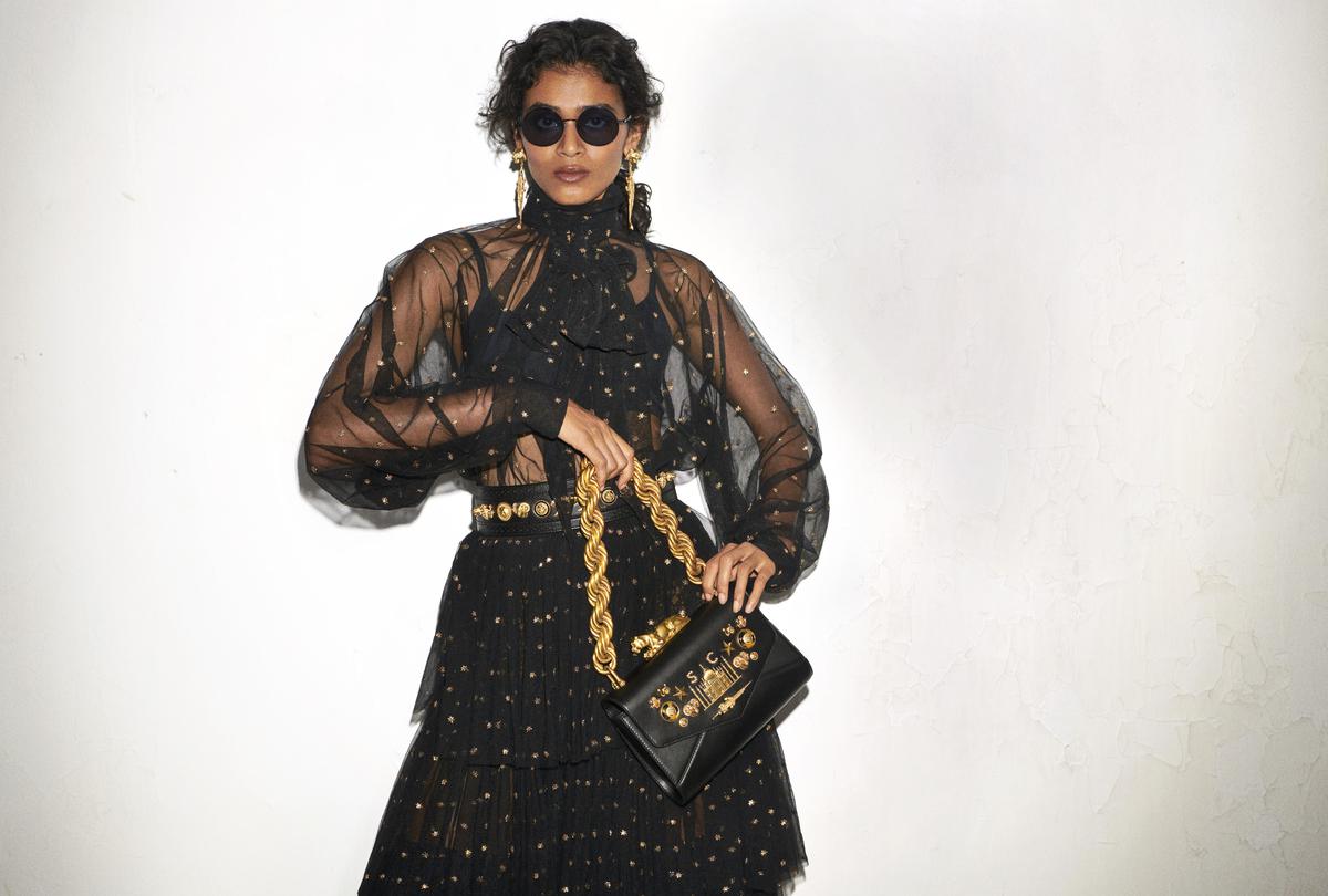 Sabyasachi’s ‘maximalist black’ designs from his latest New York collection.