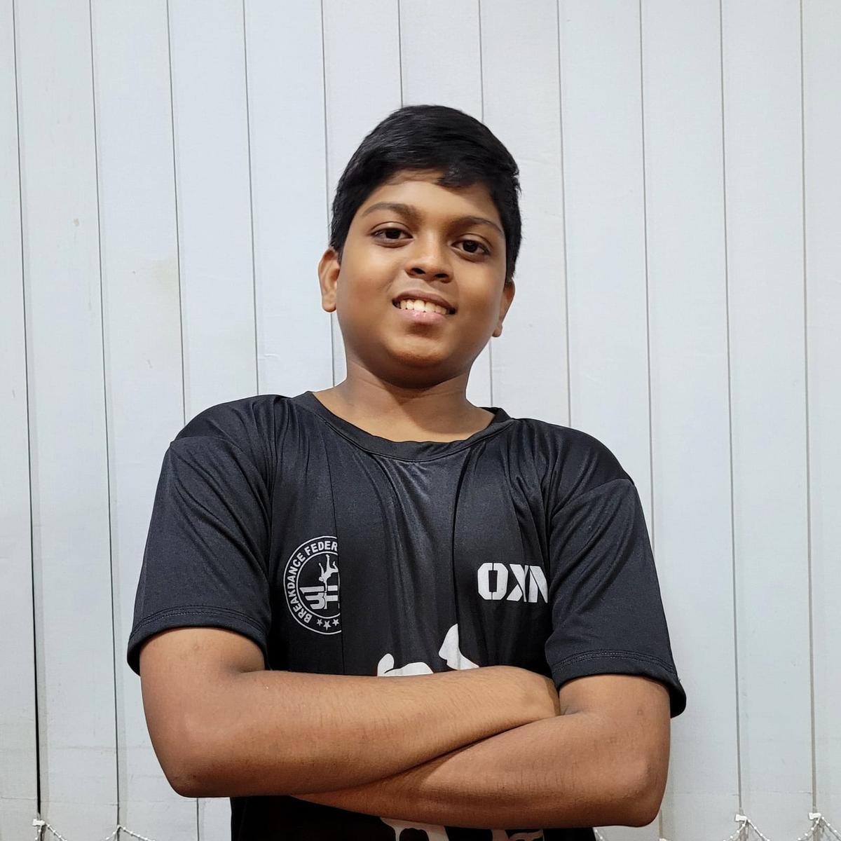 P Chaitanya, who has been selected to represent Team India at the WDSF (World Dance Sport Federation) World Youth Breaking Championship to be held in China in September 2024.