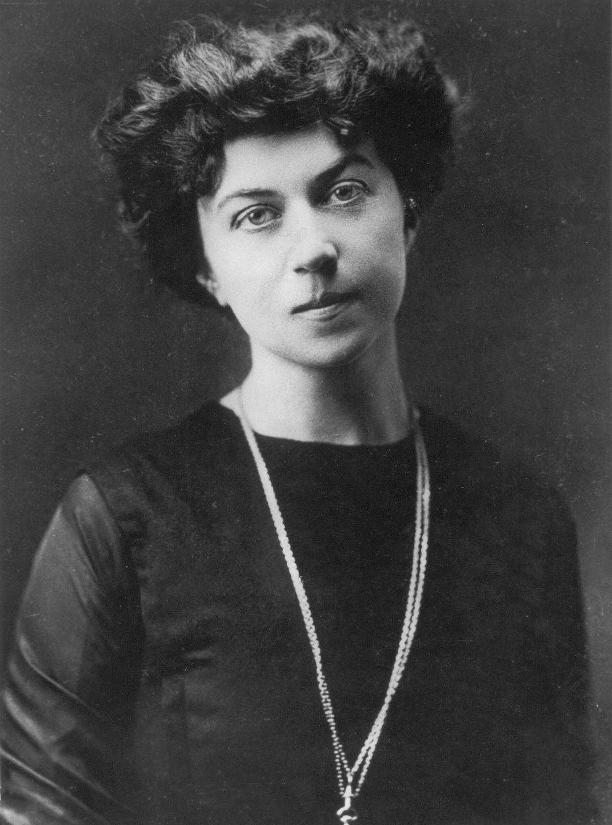 Alexandra Kollontai was People's Commissar for Welfare in Vladimir Lenin's government in 1917-1918.