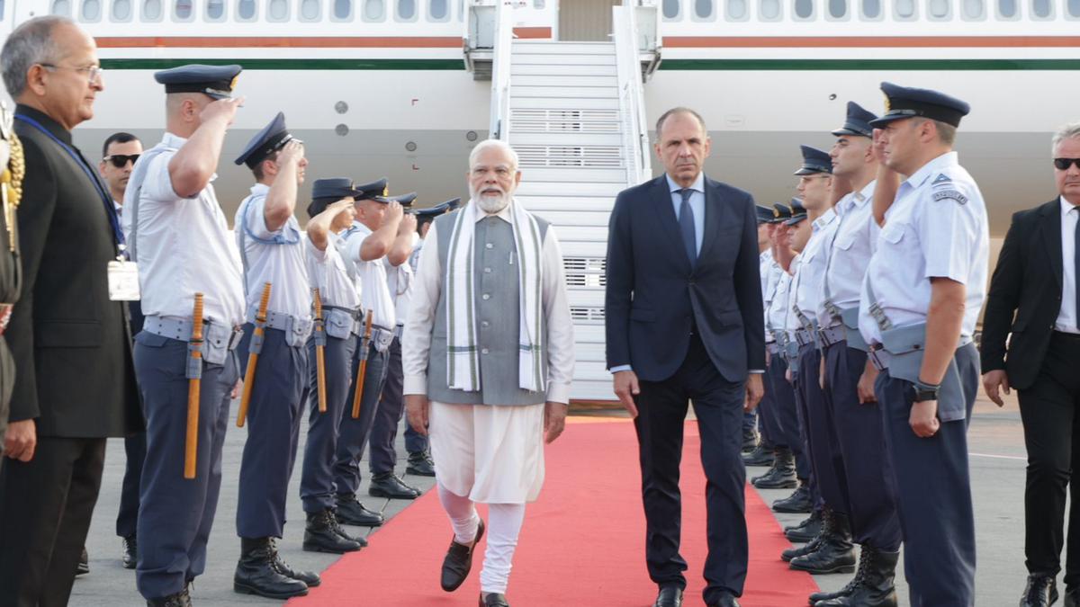 PM Modi arrives in Greece on first prime ministerial visit in 40 years