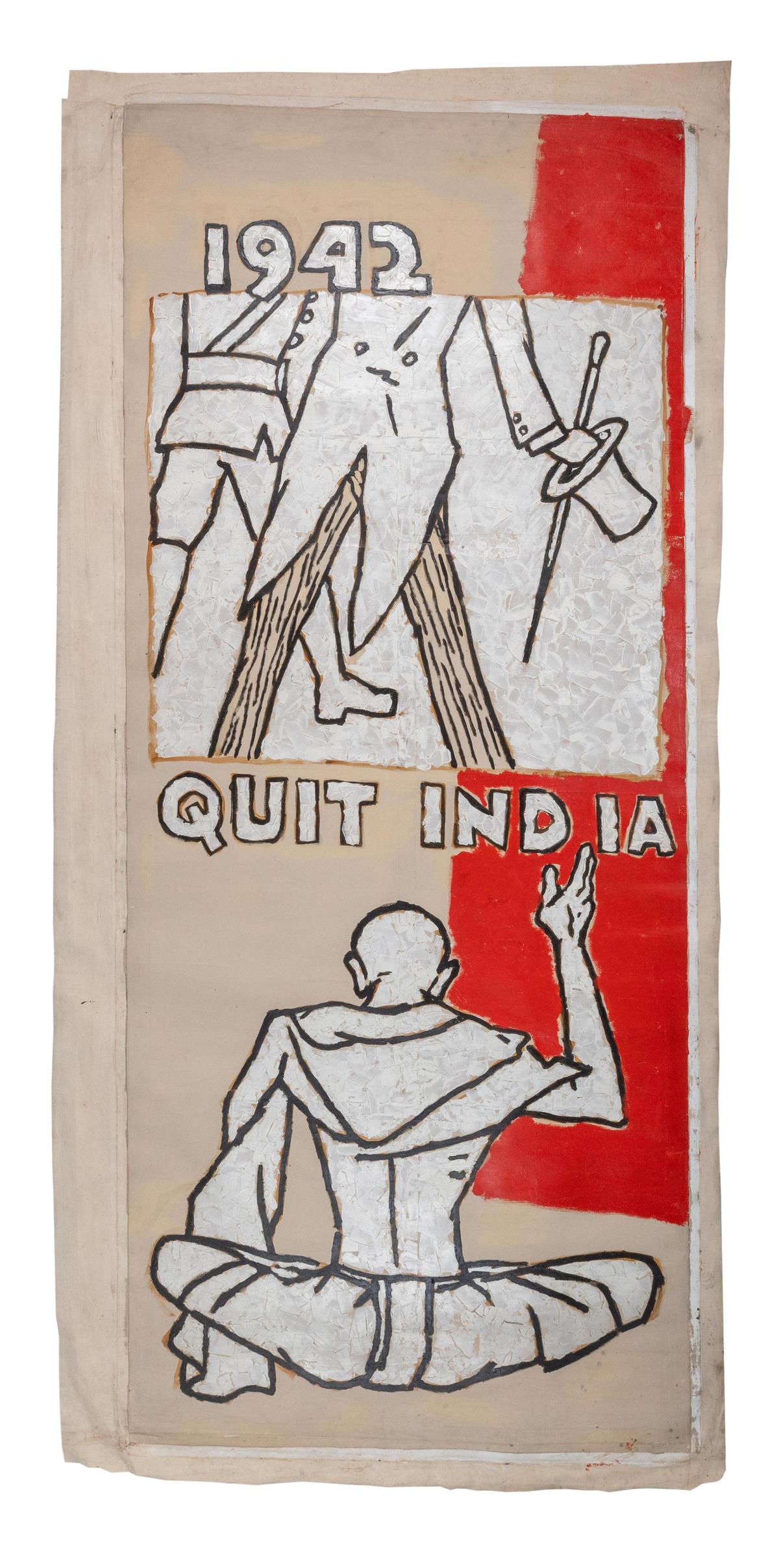 MF Husain’s Quit India Movement MF Husain’s Quit India Movement