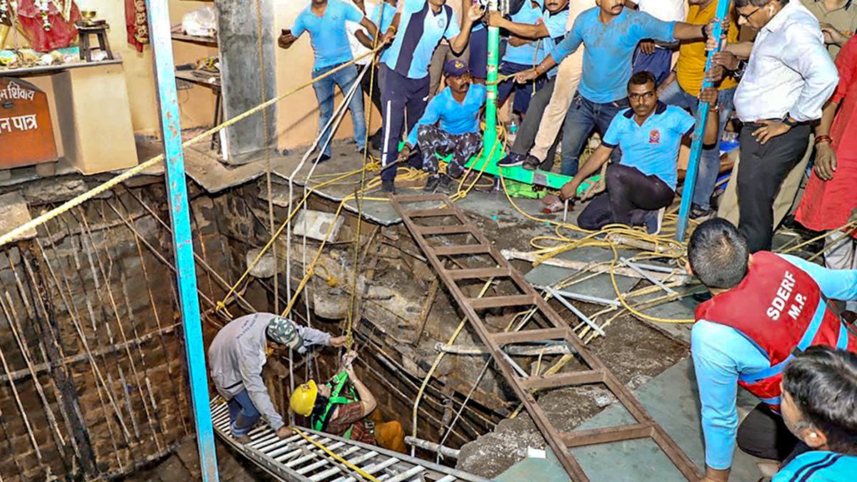 Indore temple stepwell collapse: Death toll rises to 35, 14 others rescued