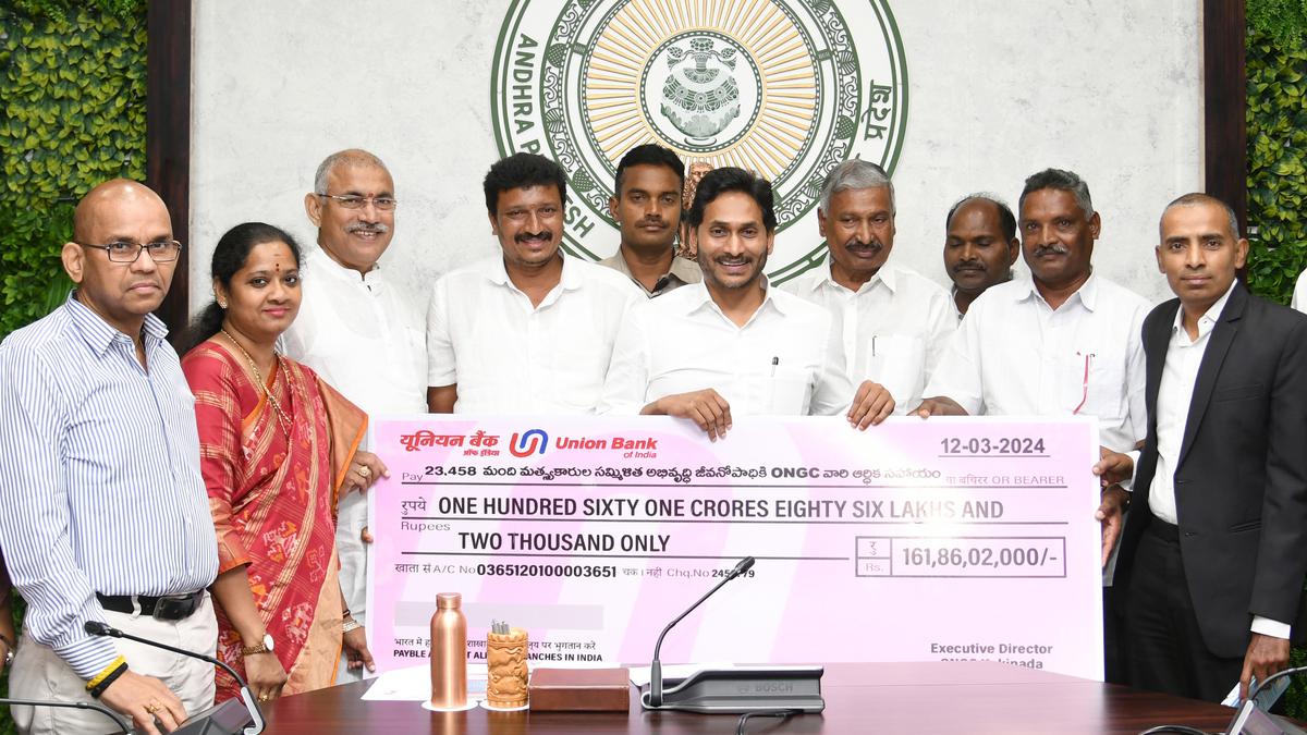 CM releases ₹161.86 crore as compensation for fishermen affected by ONGC pipeline work