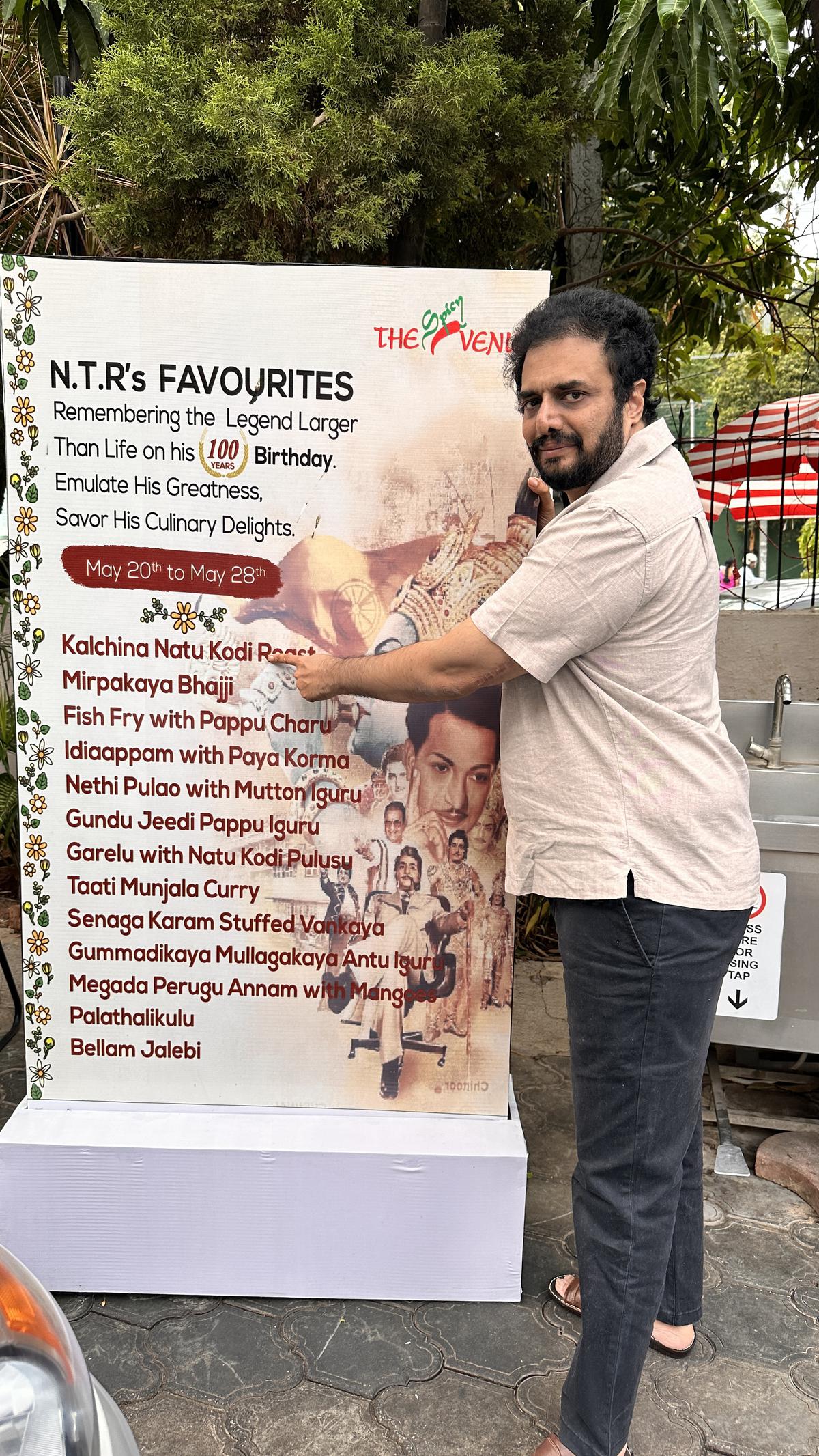 NTR’s grandson Chaitanya Krishna (son of Jaya Krishna) was at the food fest to celebrate his birthday 