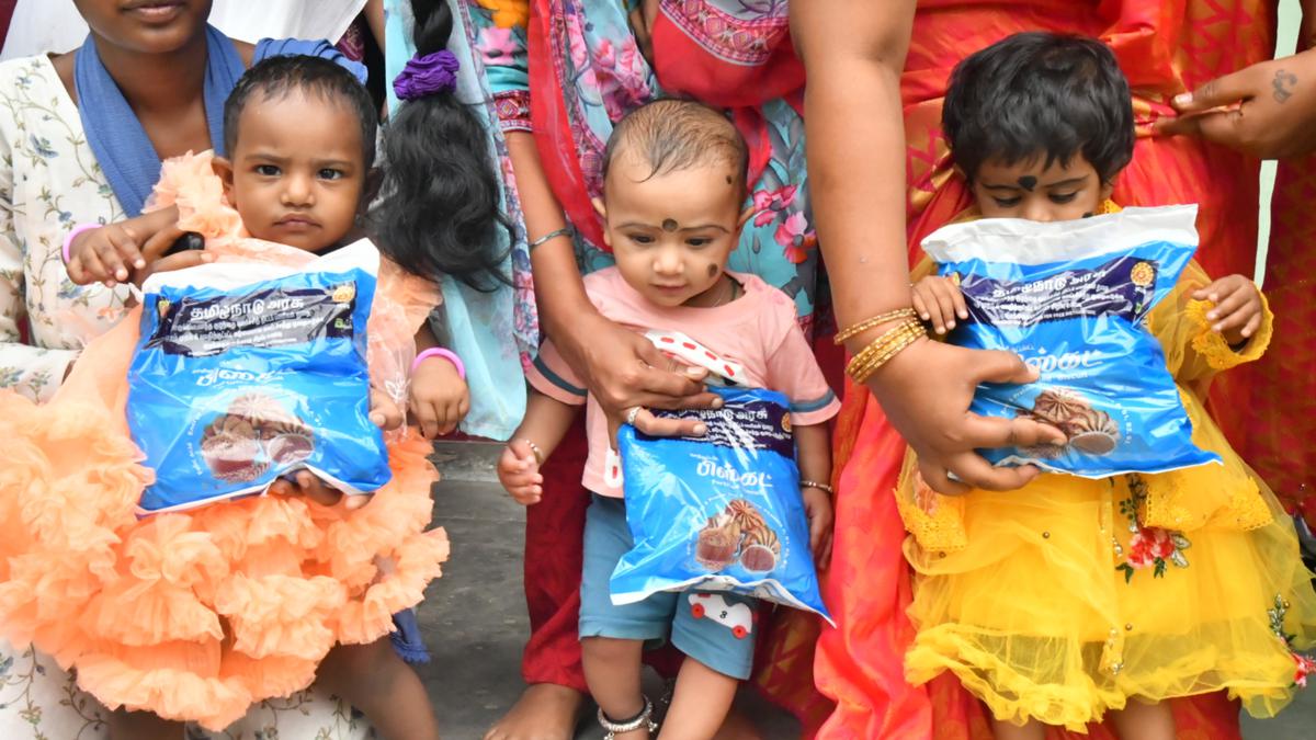 Fortified biscuits distributed through anganwadis