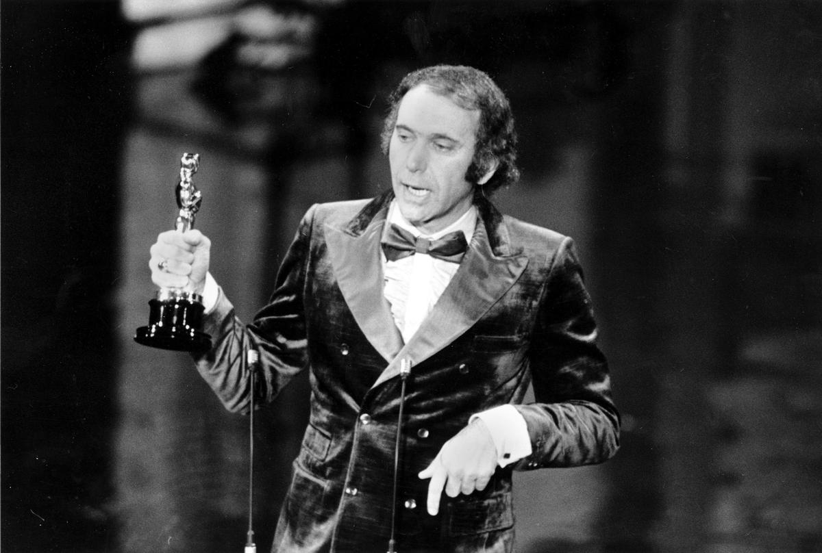 Producer Albert S. Ruddy accepts the Oscar for best picture for “The Godfather” at the 45th Annual Academy Awards ceremony in Los Angeles, Calif., on March 27, 1973. The Canadian-born producer and writer who won Oscars for “The Godfather” and “Million Dollar Baby,” died Saturday, May 25, 2024, at age 94.