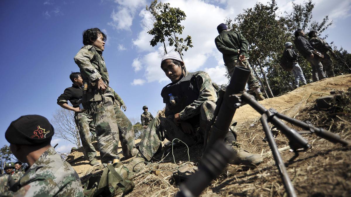 Ethnic armed group battling Myanmar's military claims to have shot down an army helicopter