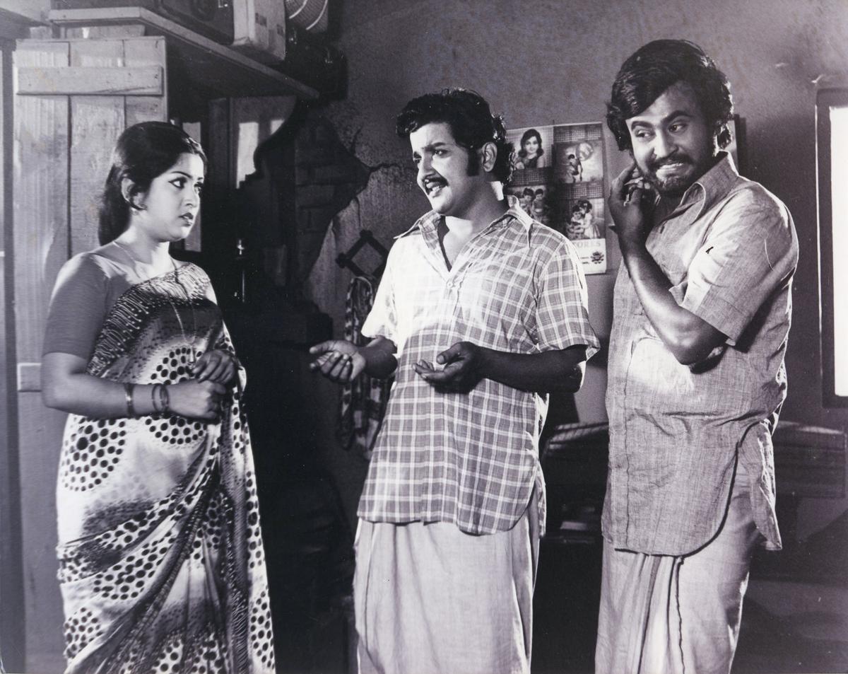 Sumithra, Shivkumar and Rajinikanth are still from 'Bhuvana Oru Kelvi Kuri'?
