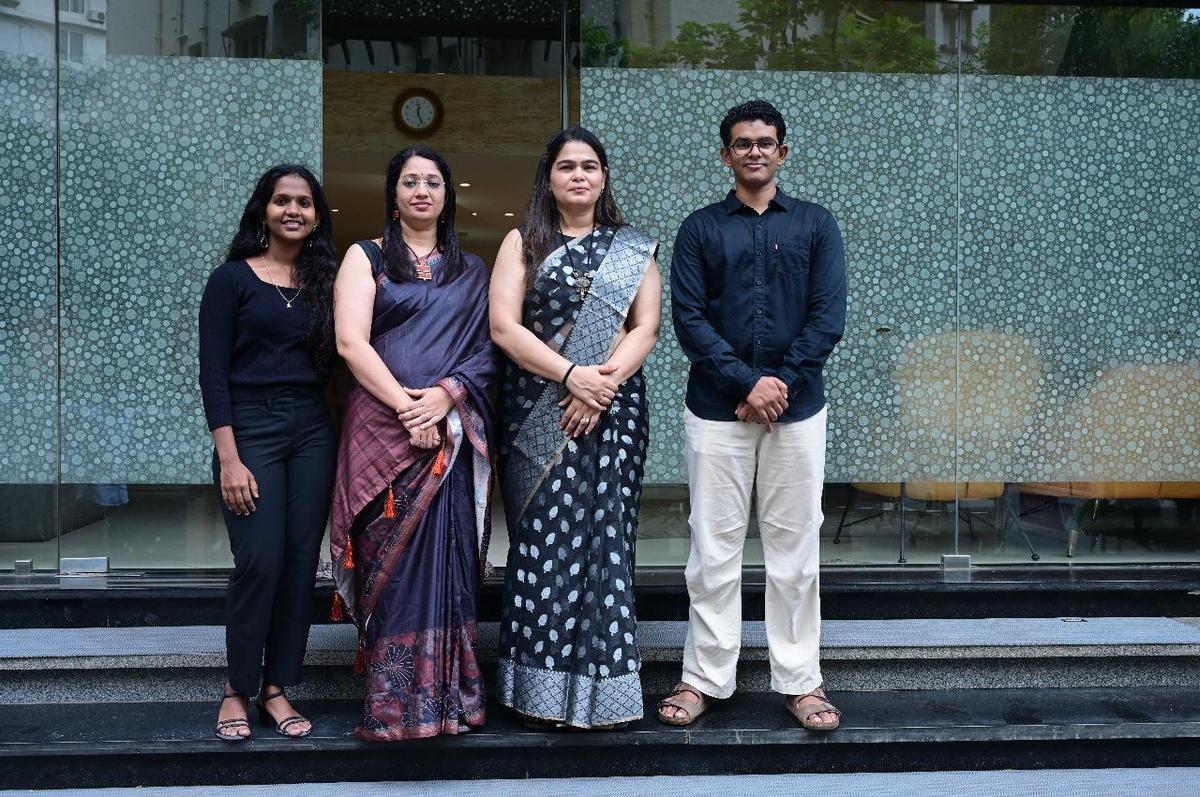 The core team of Brainybotz that includes Khyathi Lekhana Ummidi, Gayathri Vadavalli, Nagashilpa Seethamraju and C Thanay Reddy. The core team of Brainybotz that includes Khyathi Lekhana Ummidi, Gayathri Vadavalli, Nagashilpa Seethamraju and C Thanay Reddy.