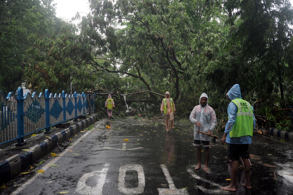 Kolkata was left battered after cyclone Remal as large areas were inundated. Metro and Train services were affected during the day.
