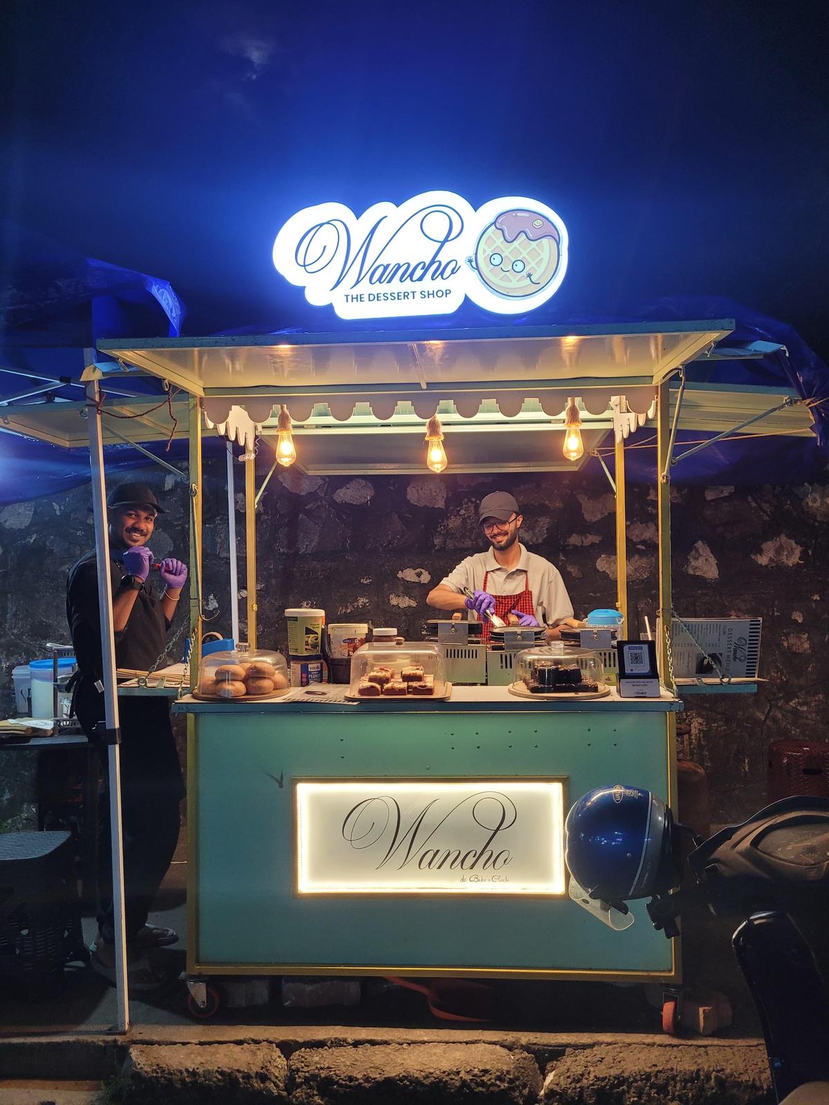 Wancho de Boc cart located near MG College