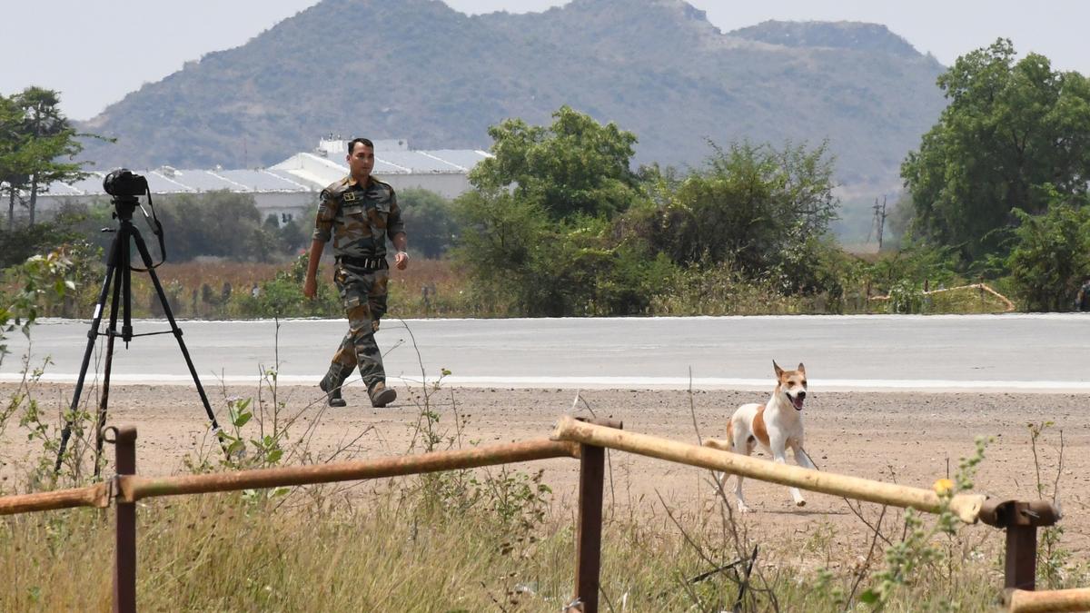 Stray dog enters runway, creates panic among officers, crew during Emergency Runway Landing test at Bapatla