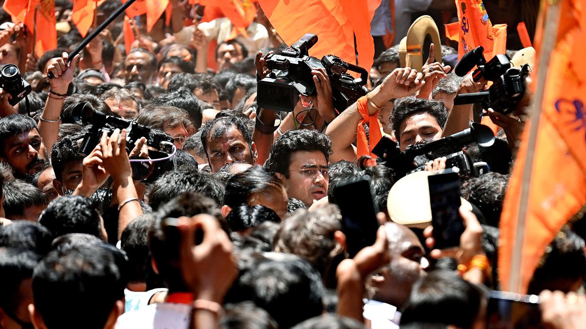 3 BJP MPs booked for ‘unlawful’ protest at Nagarthpet in Bengaluru over assault on shopkeeper for playing music on loudspeaker