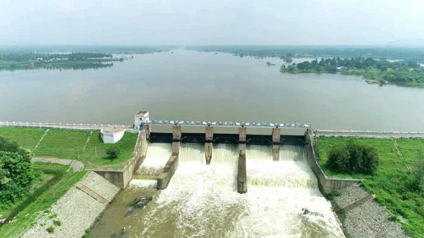 Paambaru dam inches towards full capacity, 5 shutters opened